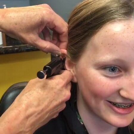 Ear Piercing for Sammy